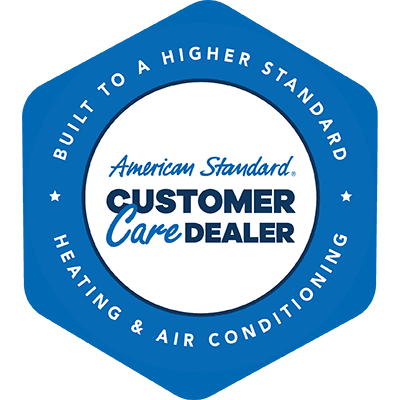 We are an American Standard Customer Care Dealer.